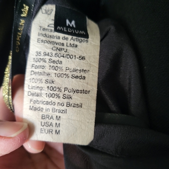 Osklen Mini Silk Bubble Hem Strap Black Dress M - Picture 8 of 11